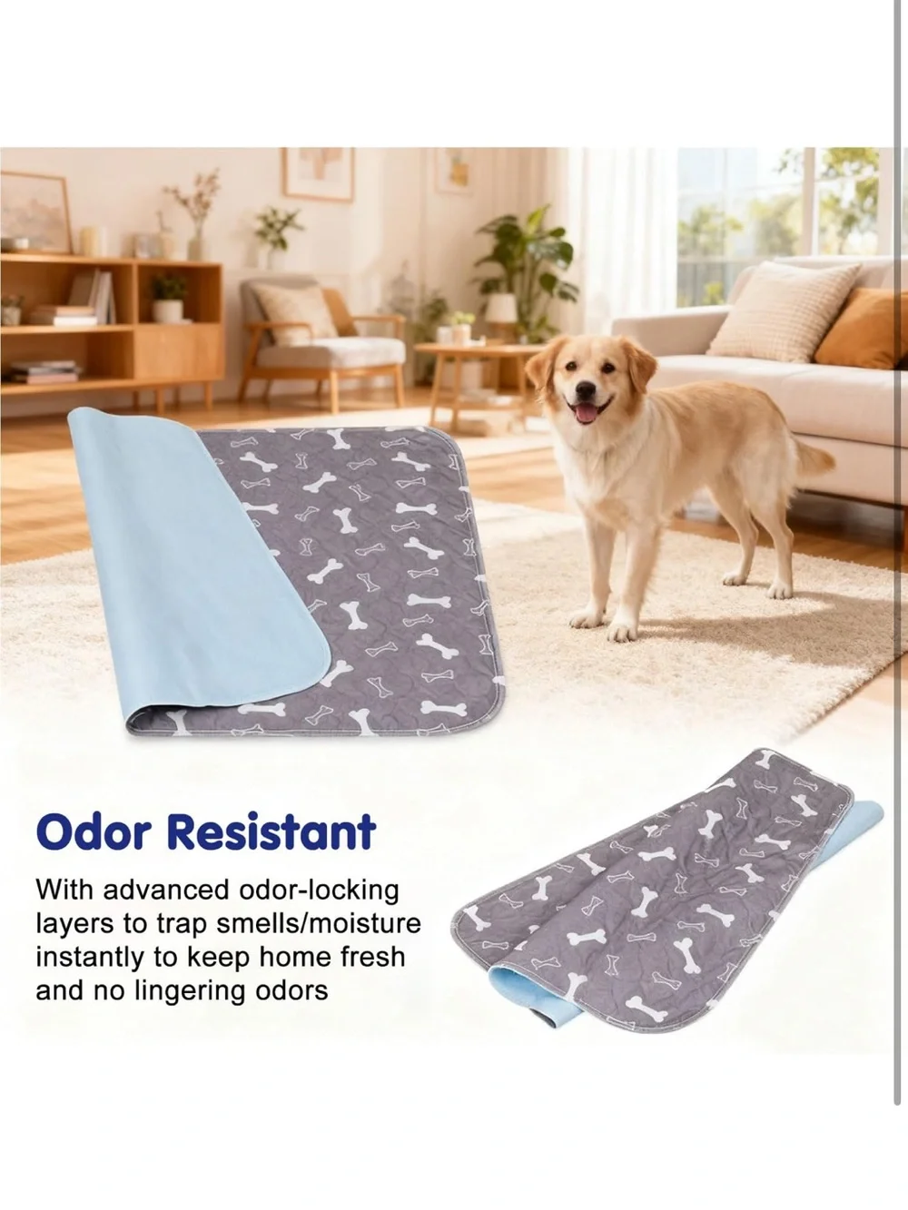 Elite Pads for Pets Washable Pee Pads Leak-Proof & Anti-Slip Pet Training Pad